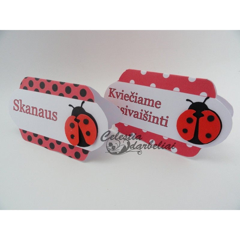 Stalo kortelės Boružėlė