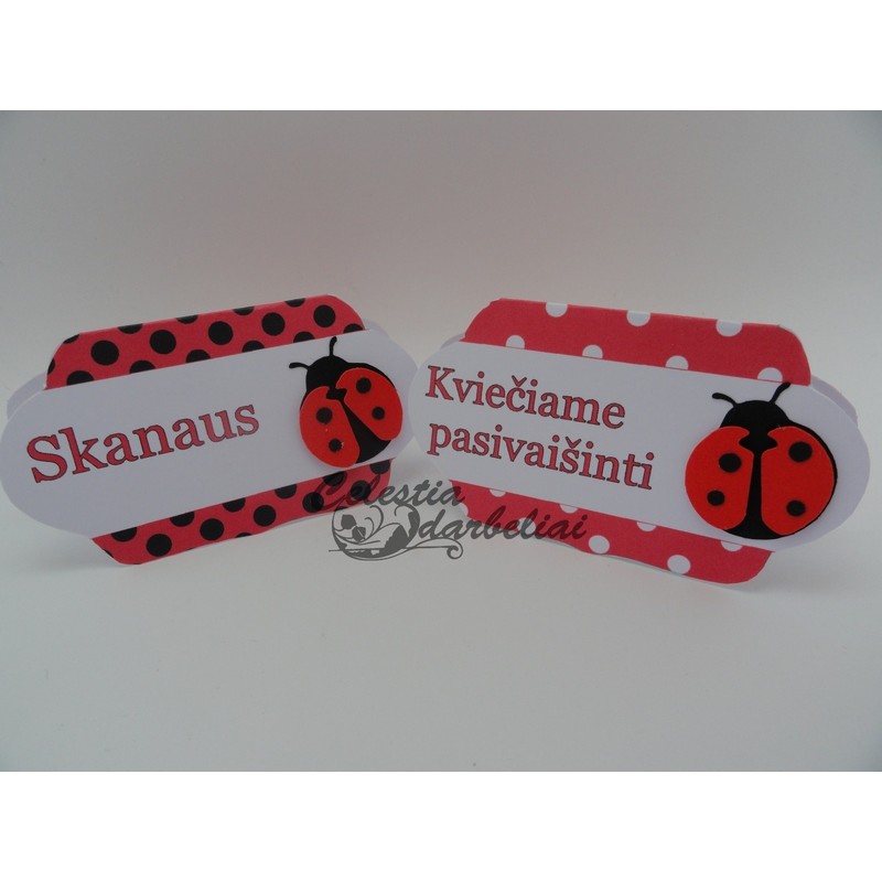 Stalo kortelės Boružėlė