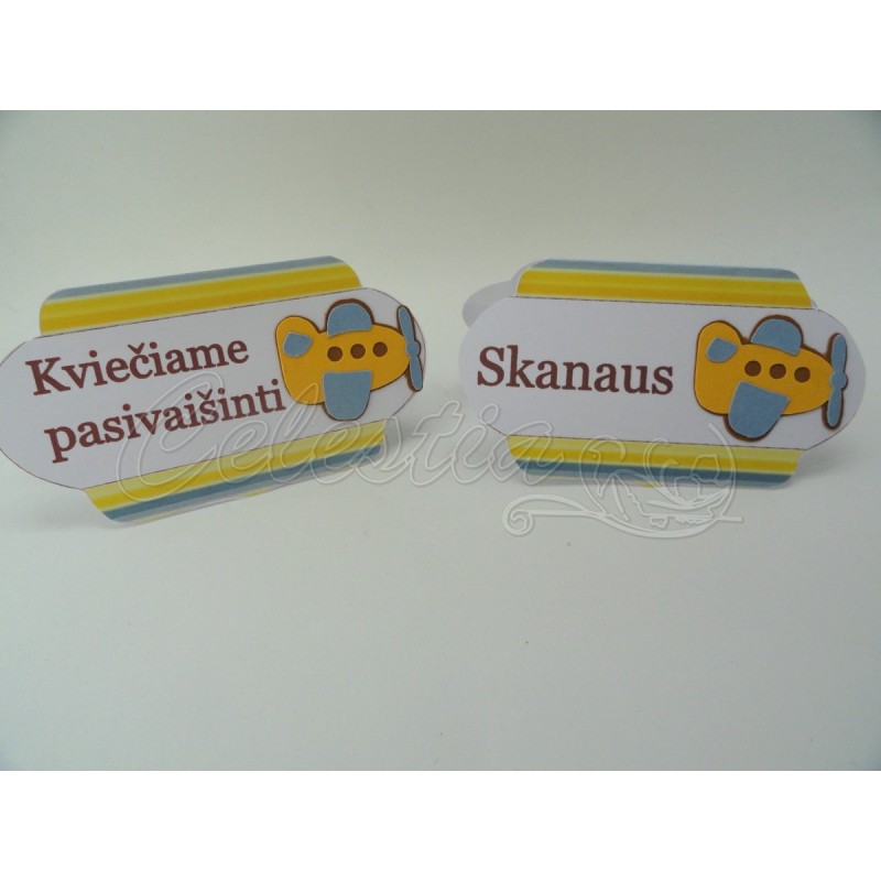 Stalo kortelės Lėktuvėlis