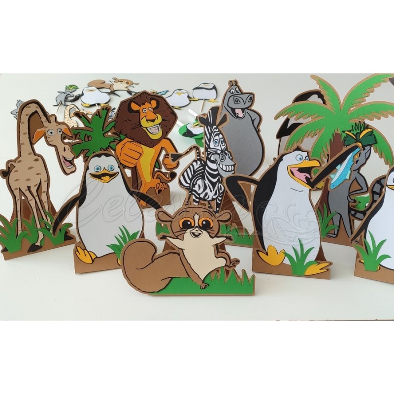 Pastatomų dekoracijų rinkinys  Madagaskaras