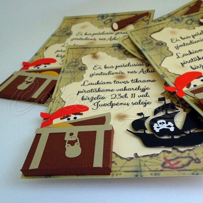 Kvietimas Piratų šventė