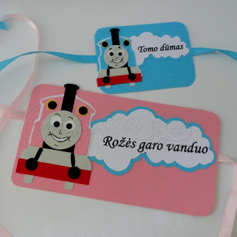 Buteliukų papuošimas Traukinukas Thomas