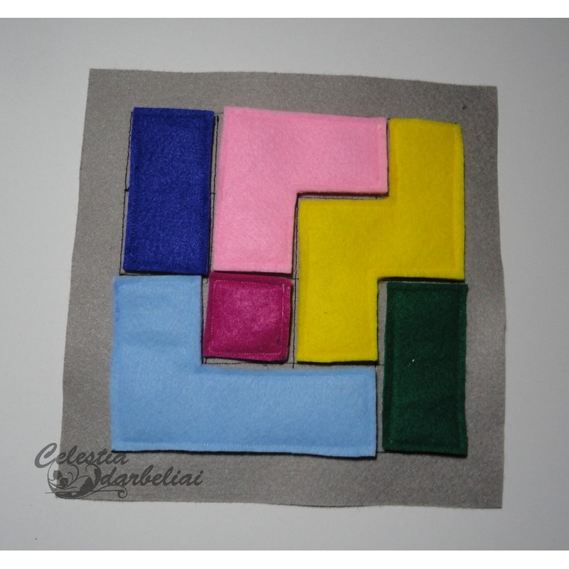Knygutės puslapis - Dėlionė Tetris